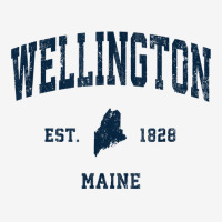 Wellington Maine Me Vintage Athletic Navy Sports Design T Shirt Classic T-shirt | Artistshot