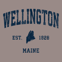 Wellington Maine Me Vintage Athletic Navy Sports Design T Shirt Vintage T-shirt | Artistshot