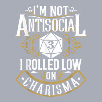 Not Antisocial, Rolled Low Charisma Funny Rpg Loves Dragons T Shirt Tank Dress | Artistshot