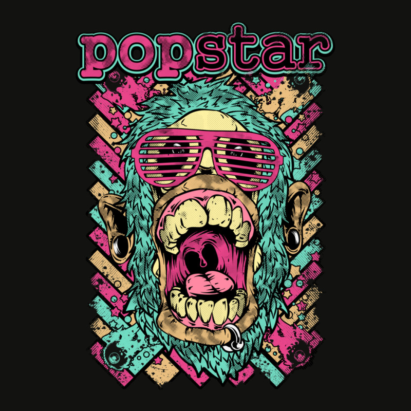 Rock Pop Star Gorilla. Scorecard Crop Tee by FrankJohnson | Artistshot