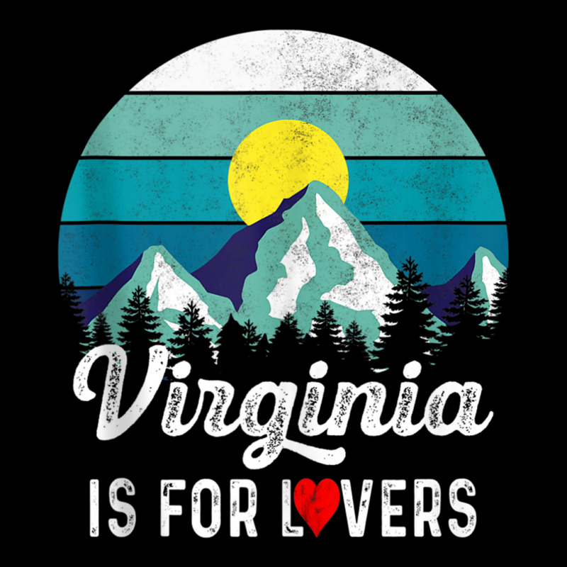 Vintage Virginia Is For The Lovers For Men, Women Tank Top Men's 3/4 Sleeve Pajama Set | Artistshot