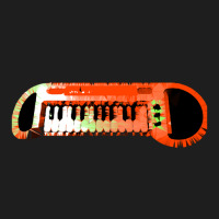 Retro Red Keyboard Synthesiser - Glitchy Mix Classic T-shirt | Artistshot