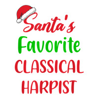 Santas Favorite Classical Harpist   Classical Harp Christmas T Shirt Stainless Steel Water Bottle | Artistshot