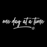 Womens One Day At A Time Positive Motivational Quote Saying, Women Adjustable Cap | Artistshot