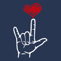 Asl I Love You Hand Heart American Sign Language Men Denim Jacket | Artistshot