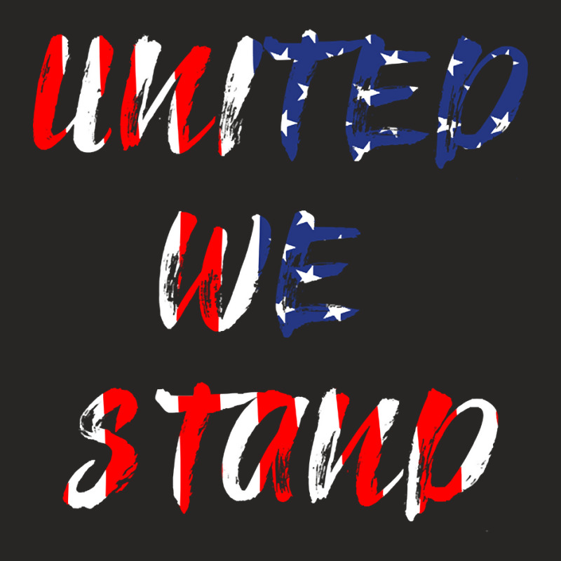 Usa United We Stand Ladies Fitted T-Shirt by degreesgunner | Artistshot