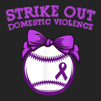 Strike Out Domestic Violence Awareness Baseball Tie Bow T Shirt 3/4 Sleeve Shirt | Artistshot