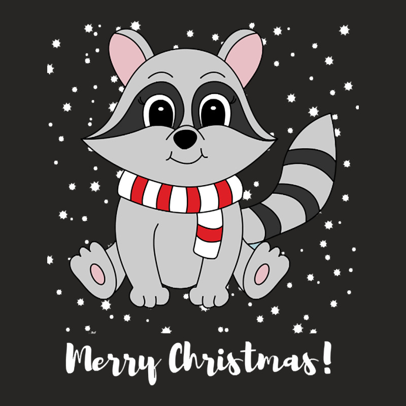 Cute Cartoon Raccoon (2) Ladies Fitted T-Shirt by Kenlofu52 | Artistshot