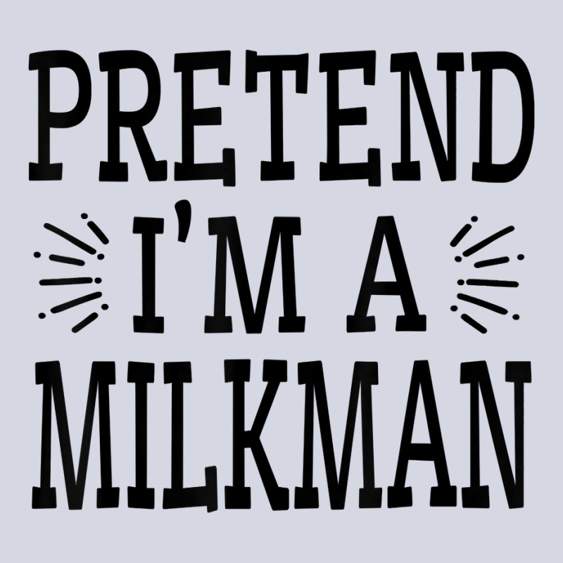 Pretend Im A Milkman Lazy Easy Quick Funny Halloween Costume T Shirt Fleece Short by cm-arts | Artistshot