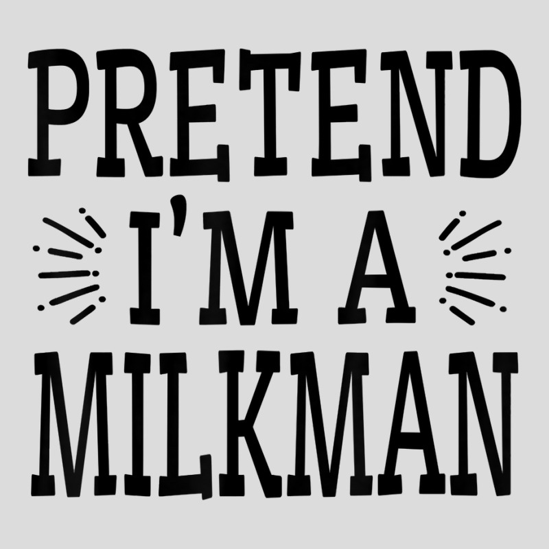 Pretend Im A Milkman Lazy Easy Quick Funny Halloween Costume T Shirt Men's Polo Shirt by cm-arts | Artistshot