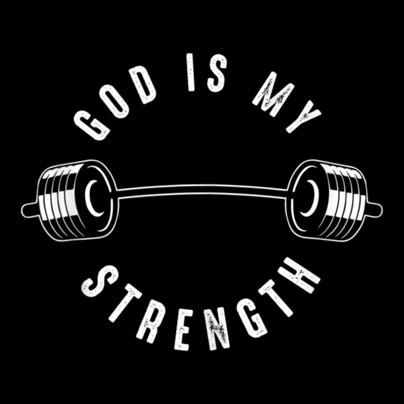 God Is My Strength Art Cute God Is Rock Gym Adjustable Cap by cm-arts | Artistshot