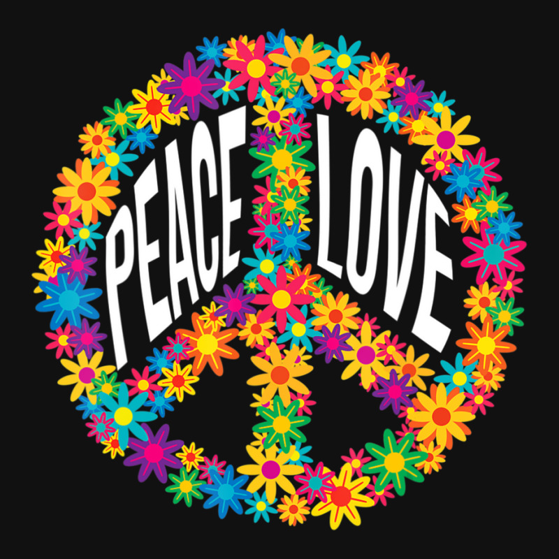 Floral Hippie Peace Sign Peace Baby Bibs | Artistshot