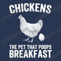 Chicken Cock Chickens The Pet That Poops Breakfast Chicken Funny Farme Ladies Denim Jacket | Artistshot