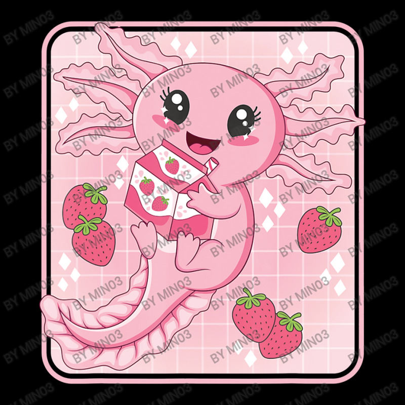 Japanese Strawberry Milk Shake Anime Pink Kawaii Aesthetic Axolotl Mat Youth Jogger by Min03 | Artistshot