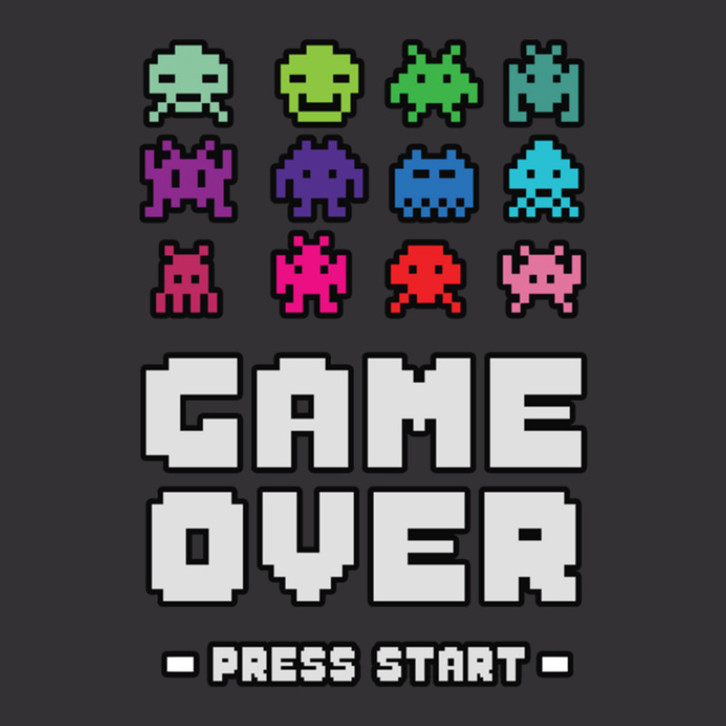 Game Over Press Start Arcade Player Retro Gamer Vintage Hoodie by DustinNewman | Artistshot