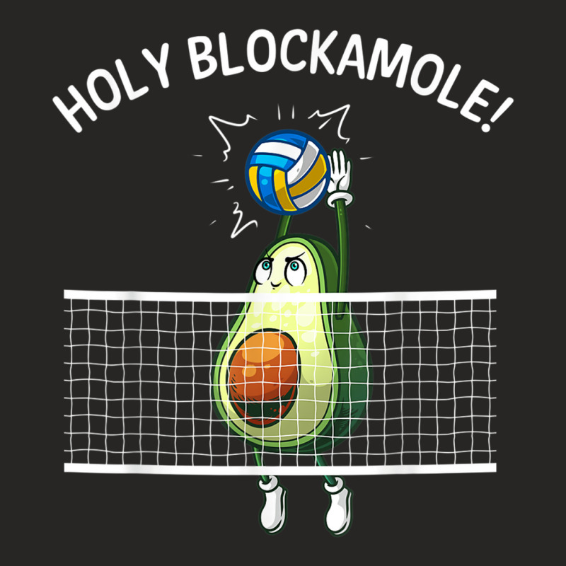 Funny Volleyball For Men Women Holy Guacamole Player Blocker Ladies Fitted T-Shirt by CaseVillarreal | Artistshot