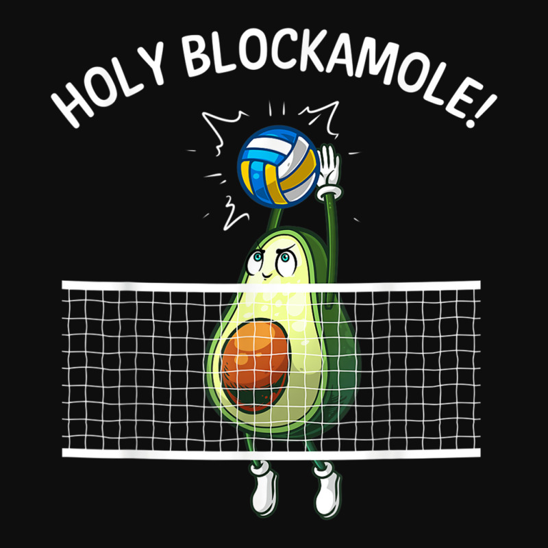 Funny Volleyball For Men Women Holy Guacamole Player Blocker Crop Top by CaseVillarreal | Artistshot