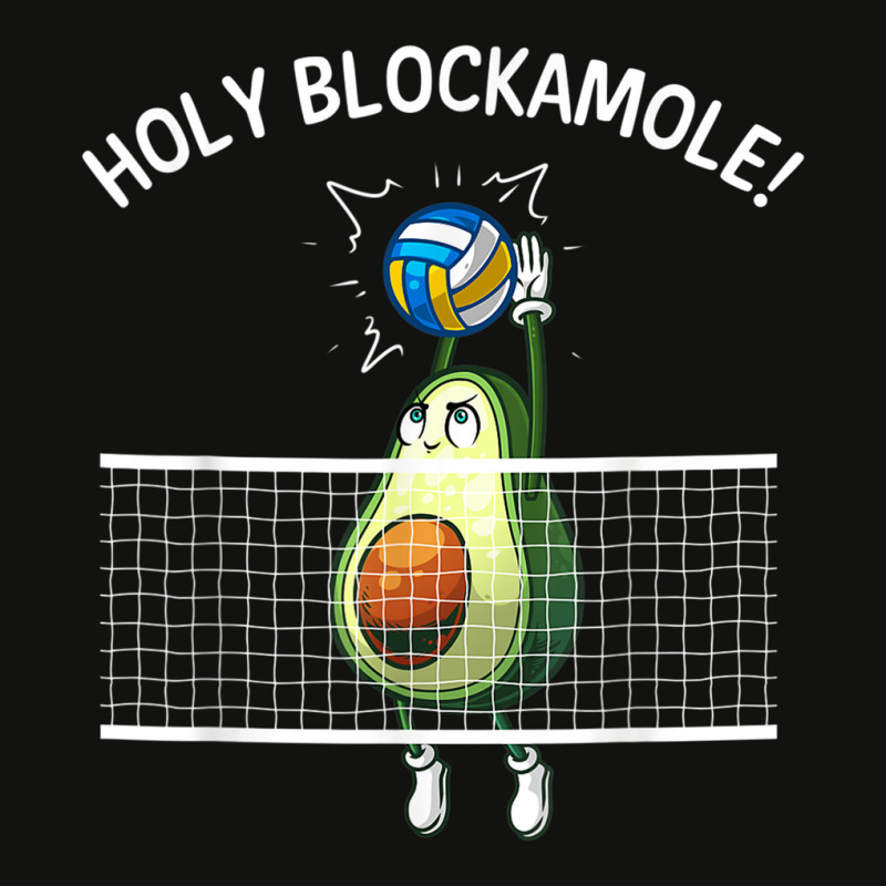 Funny Volleyball For Men Women Holy Guacamole Player Blocker Scorecard Crop Tee by CaseVillarreal | Artistshot