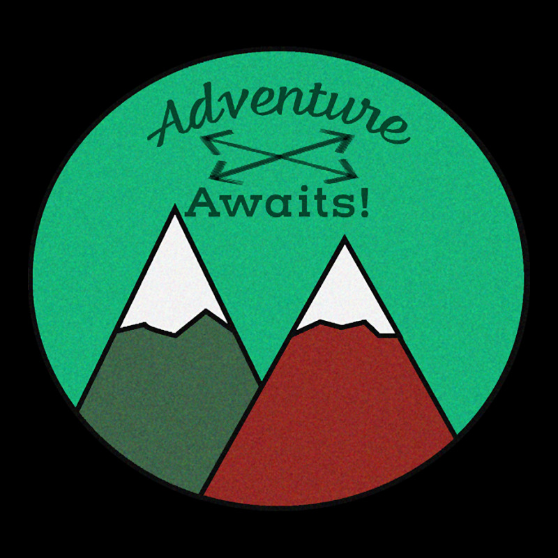 Awesome Adventure Awaits Mountain Peaks Design Adjustable Cap | Artistshot