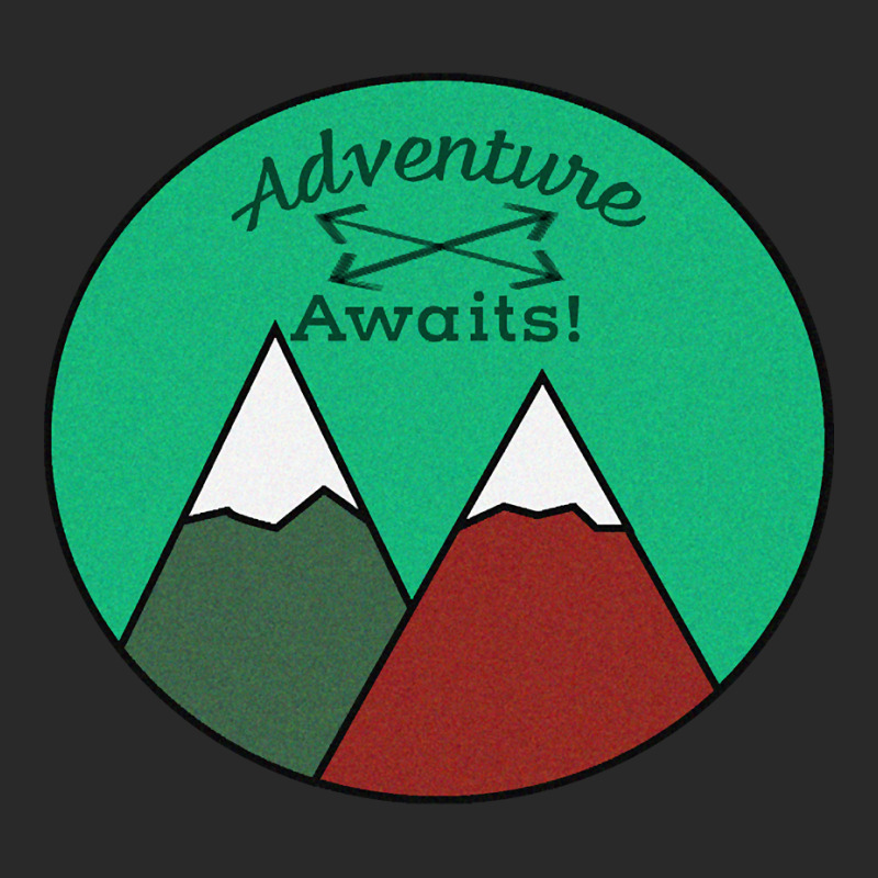 Awesome Adventure Awaits Mountain Peaks Design Printed Hat | Artistshot