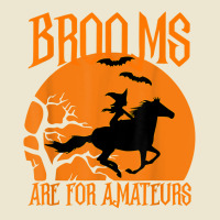 Brooms Are For Amateurs Funny Halloween Horse Lover Women T Shirt Cropped Hoodie | Artistshot