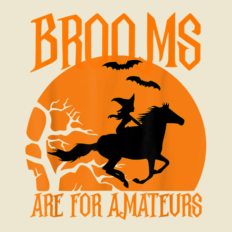 Brooms Are For Amateurs Funny Halloween Horse Lover Women T Shirt Cropped Hoodie by cm-arts | Artistshot