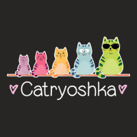 Catryoshka Cute Cats Matryoshka Russian Nesting Doll T Shirt Ladies Fitted T-shirt | Artistshot