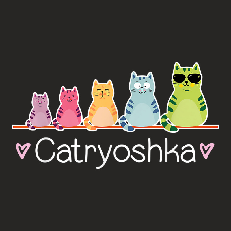 Catryoshka Cute Cats Matryoshka Russian Nesting Doll T Shirt Ladies Fitted T-Shirt by djhsyhaa | Artistshot