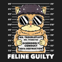 Funny Cat Feline Guilty Guilty Cat Trouble Fluff Mugshot Classic T-shirt | Artistshot