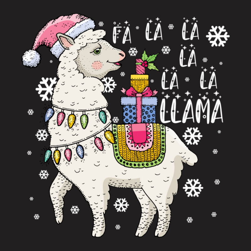 Fa La La Llama Funny Santa Llama Christmas For Family Long Sleeve T Sh T-shirt | Artistshot