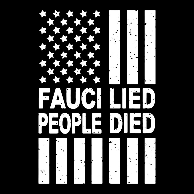 Fauci Lied People Died Cropped Hoodie by cm-arts | Artistshot