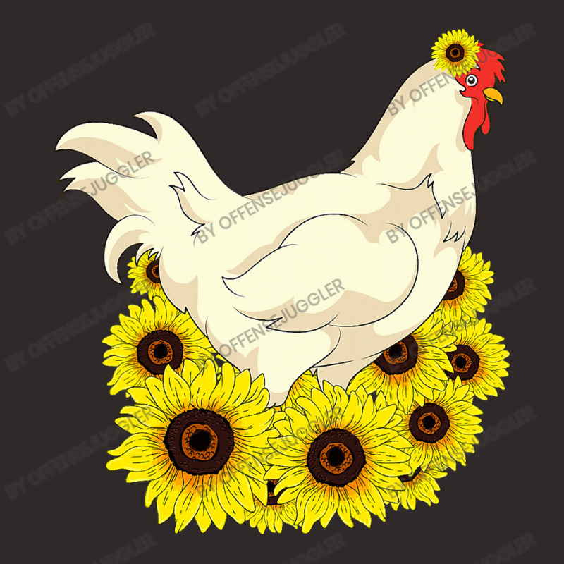 Chicken Cock Yellow Flower Hippie Sunflower Farm Animal Lover Chicken Racerback Tank by offensejuggler | Artistshot