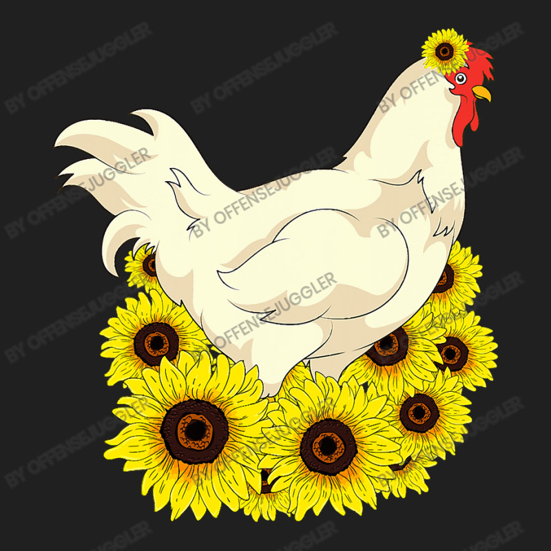 Chicken Cock Yellow Flower Hippie Sunflower Farm Animal Lover Chicken Ladies Polo Shirt by offensejuggler | Artistshot