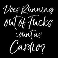 Womens Sarcastic Quote Does Running Out Of Fucks Count As Cardio V-nec Adjustable Cap | Artistshot