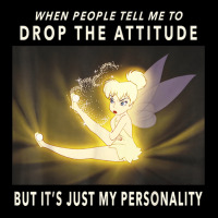 Peter Pan Tinker Bell Its Just My Personality Meme Cropped Sweater | Artistshot