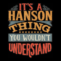 Its A Hanson Thing You Wouldnt Understand Adjustable Cap | Artistshot