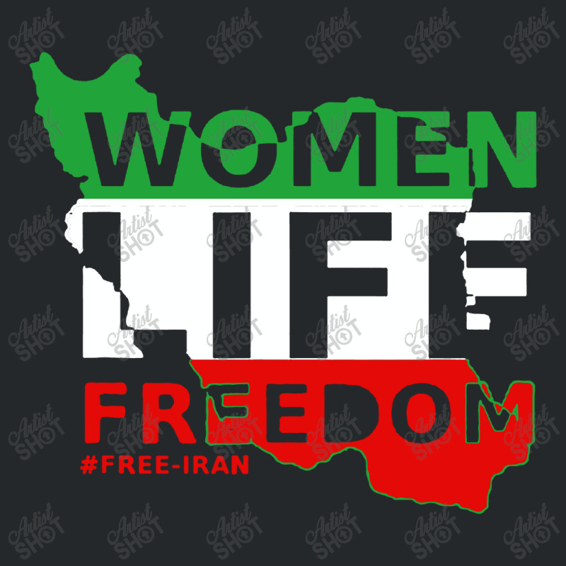 Free Iran Women Life Freedom Stand With Persian Women Crewneck Sweatshirt | Artistshot