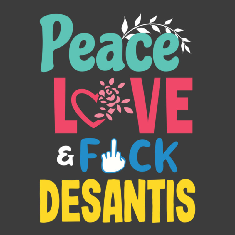 Peace Love  Desantis  Say Gay  Self Censored F Word Men's Polo Shirt | Artistshot