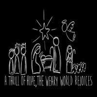 Family Christmas Thrill Of Hope, The Weary World Rejoices T Shirt Youth Zipper Hoodie | Artistshot