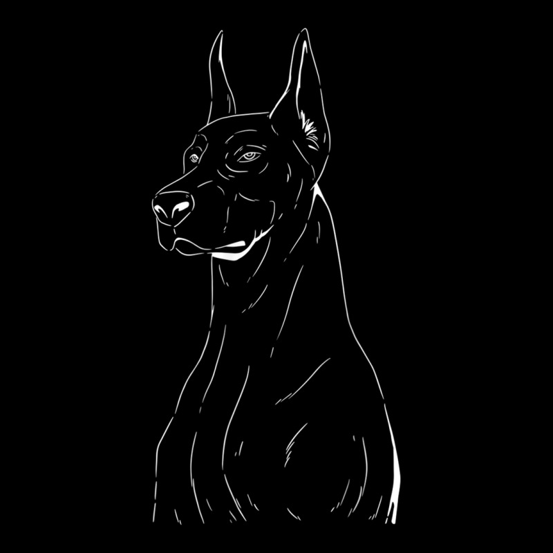 Doberman Line Art Minimal Doberman Zipper Hoodie by PokHoude | Artistshot