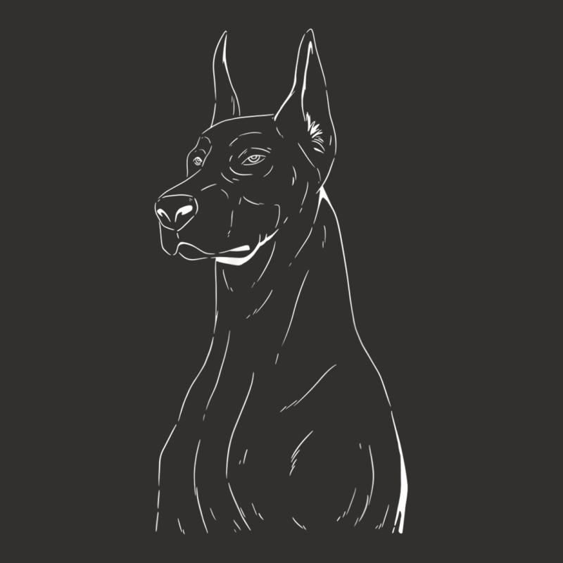 Doberman Line Art Minimal Doberman Champion Hoodie by PokHoude | Artistshot