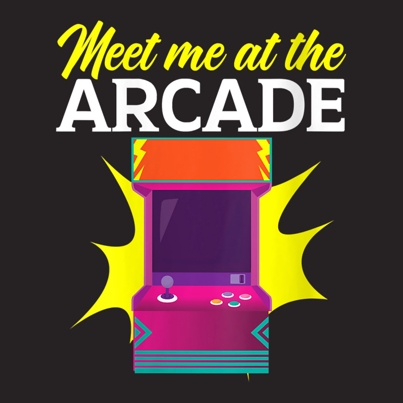 Womens Meet Me At The Arcade Gaming Video Game Player Gamer V Neck T S Vintage Cap by cm-arts | Artistshot