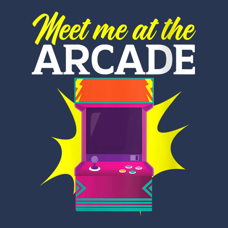 Womens Meet Me At The Arcade Gaming Video Game Player Gamer V Neck T S Ladies Denim Jacket by cm-arts | Artistshot