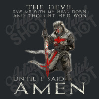 The Crusader The Devil Saw Me Knight Templar Crewneck Sweatshirt | Artistshot