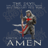 The Crusader The Devil Saw Me Knight Templar Men Denim Jacket | Artistshot