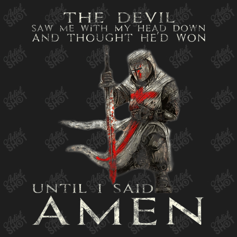 The Crusader The Devil Saw Me Knight Templar Classic T-shirt | Artistshot