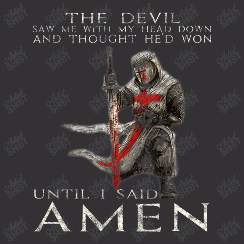 The Crusader The Devil Saw Me Knight Templar Vintage Hoodie | Artistshot