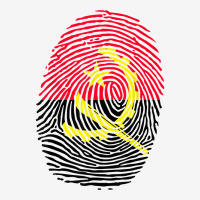 Angolan Flag Angola Fingerprint T Shirt Oval Patch | Artistshot