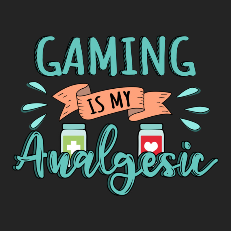 Gaming Is My Analgesic Design Quote 3/4 Sleeve Shirt by AngieFurr | Artistshot