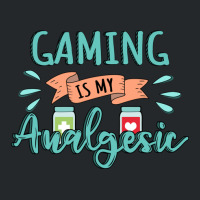 Gaming Is My Analgesic Design Quote Crewneck Sweatshirt | Artistshot